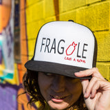 trucker baseball hat mesh snapback Frida Kahlo fragile like a bomb model