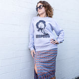 unisex sweatshirt Aretha Franklin respect silhouette singer artist model