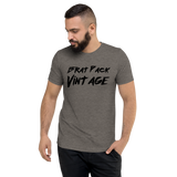 brat pack vintage unisex t-shirt soft cotton logo apparel model