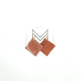handmade leather statement earrings jewelry diamonds cute fund chic date night concert affordable