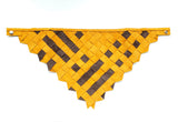 handmade leather accessories bandana scarf yellow