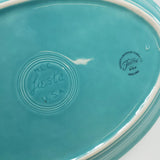 Fiesta ware serving platter in turquoise