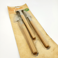 Vintage Miniature Plant Tools for your indoor garden house plants kit includes rake, all purpose trowel, and transplanting trowel