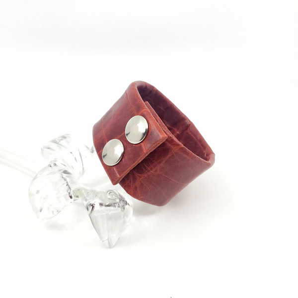 handmade accessories fashion snap cuff bracelet date night fun jewelry red