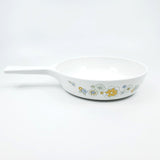 Vintage CorningWare Saucepan Skillet 6in - Floral Bouquet midcentury bakeware kitchen cookware