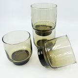 Vintage Libbey Glass Stackable Tumblers stacking barware drink ware mid century modern cool chic