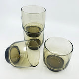 Vintage Libbey Glass Stackable Tumblers stacking barware drink ware mid century modern cool chic