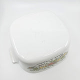 Vintage CorningWare Square Baking Dish 3 qt with Lid A-3-B - Spice of Life Vintage Mid-Century Modern Antiques cookware bakeware kitchenware