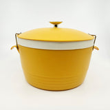 Vintage Mid-Century Modern Antiques cookware bakeware kitchenware picnic ice bucket cooler portable Sunfrost Therm-O-Ware Ice Bucket Cooler - Mustard Yellow