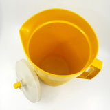 Vintage Tupperware Pitcher 1 qt - Yellow Harvest juice tea drink ware mid century retro kitchen