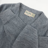 thrift vintage men's cardigan wool grandpa secondhand slow fashion gray