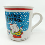 Vintage Ziggy Mug Season's Greetings Christmas retro coffee tea cartoon