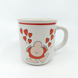 Vintage Ziggy Mug Valentine's Day retro cartoon love hearts coffee tea 