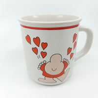 Vintage Ziggy Mug Valentine's Day retro cartoon love hearts coffee tea 