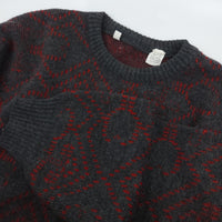 Grandpa Sweater - Red and Gray