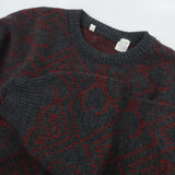 Grandpa Sweater - Red and Gray