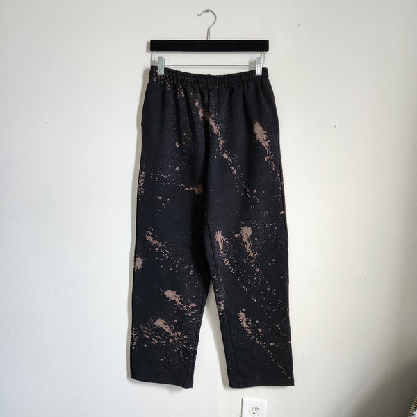hand dyed bleach the dye unique one of a kind sweats sweatpants grunge athleisure loungewear cozy