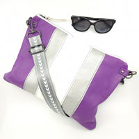 handmade leather handbag crossbody clutch detachable strap