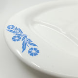 Vintage CorningWare Platter - Blue Cornflower kitchenware baking cooking retro antique 