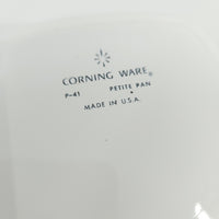 Vintage CorningWare Square Baking Dish Petite Pan 1 3/4 cup - Blue Cornflower. P-41-B mid century kitchen
