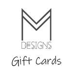 M Designs gift cards