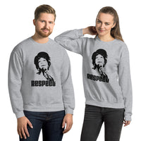 unisex sweatshirt Aretha Franklin respect silhouette singer artist model