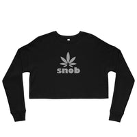 Weed Snob Crop Sweatshirt