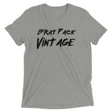 brat pack vintage unisex t-shirt soft cotton logo apparel