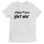 brat pack vintage unisex t-shirt soft cotton logo apparel